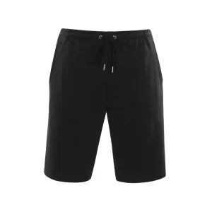 Knälånga shorts med resår - Svart
