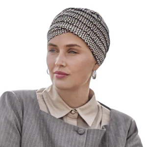 Yoga turban - Beige snake