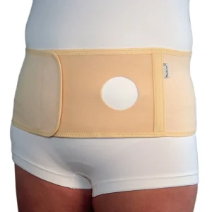 Beige stomibälte - Klipp själv hål