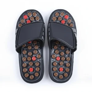 Komfortsandaler med texturerad innersula